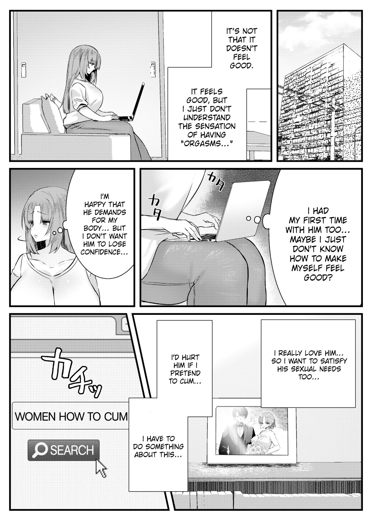 Hentai Manga Comic-Internal Orgasm Lesson -The Housewife Took a Real, Bareback Sex Lesson with a Another man for her Husband--Read-4